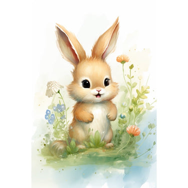 Colorful Rabbit Canvas